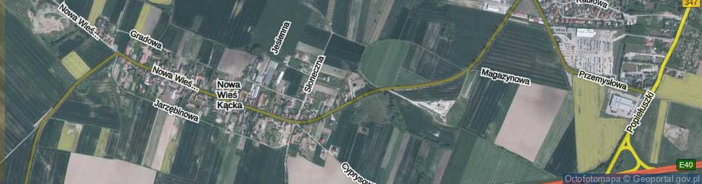 Zdjęcie satelitarne Tęczowa ul.